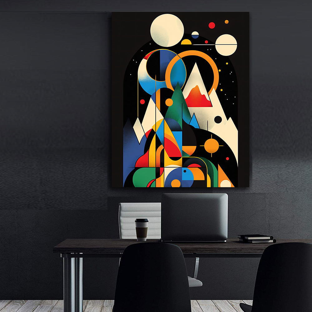 Peinture sur toile – Art géométrique abstrait