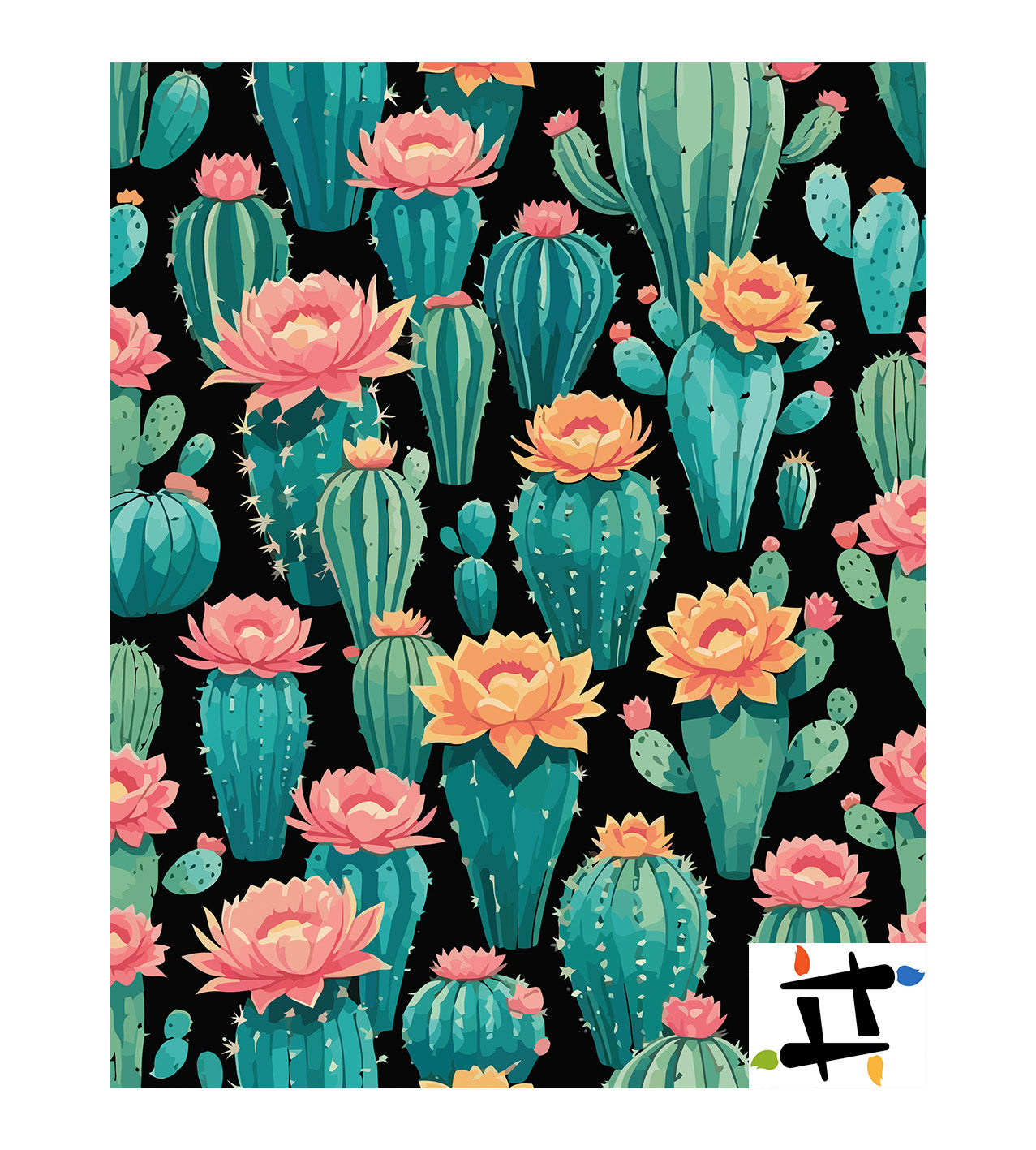 Pictura pe Numere – Cactus inflorit 6879