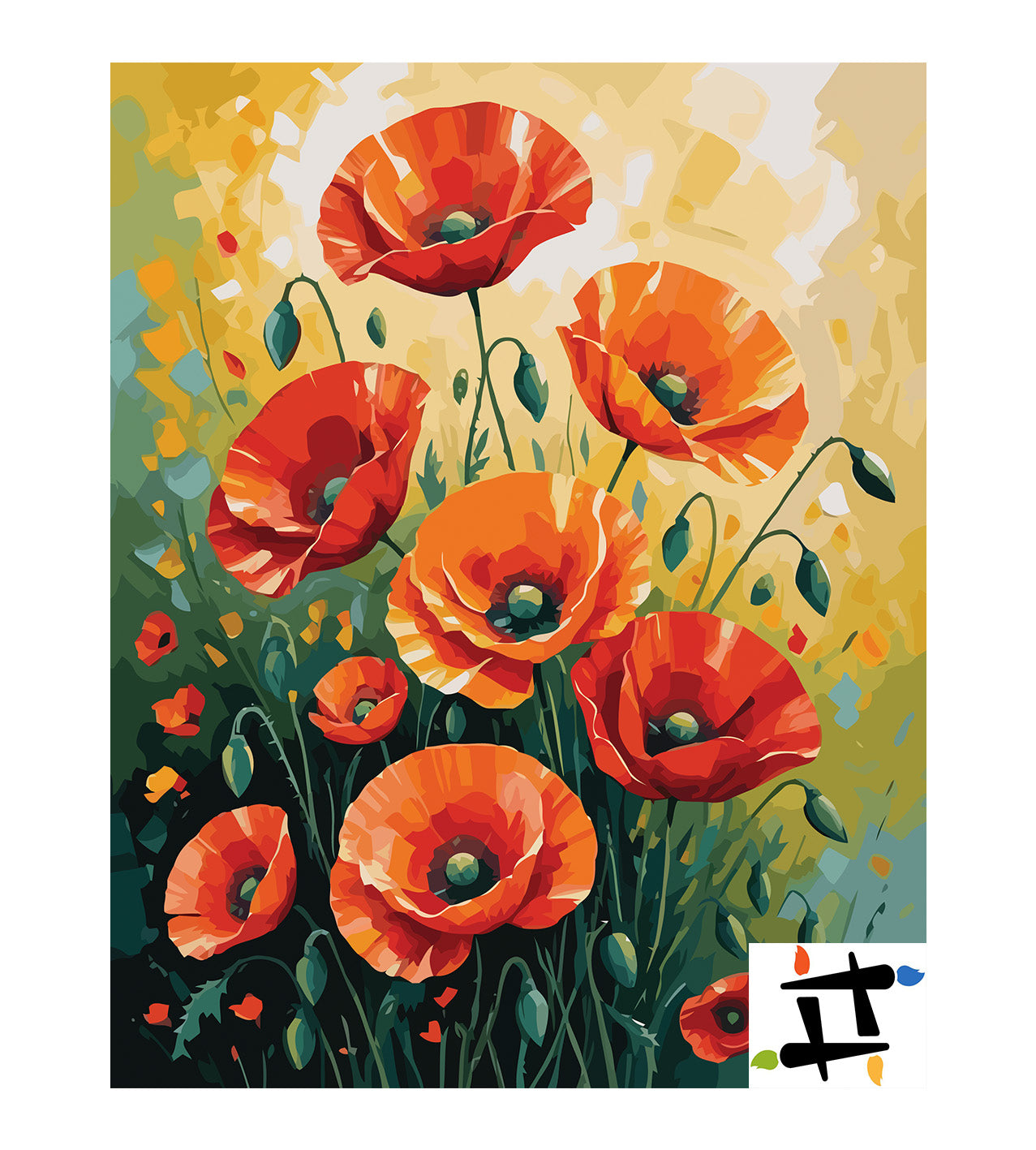 Pictura pe Numere – Vapai de maci 7022