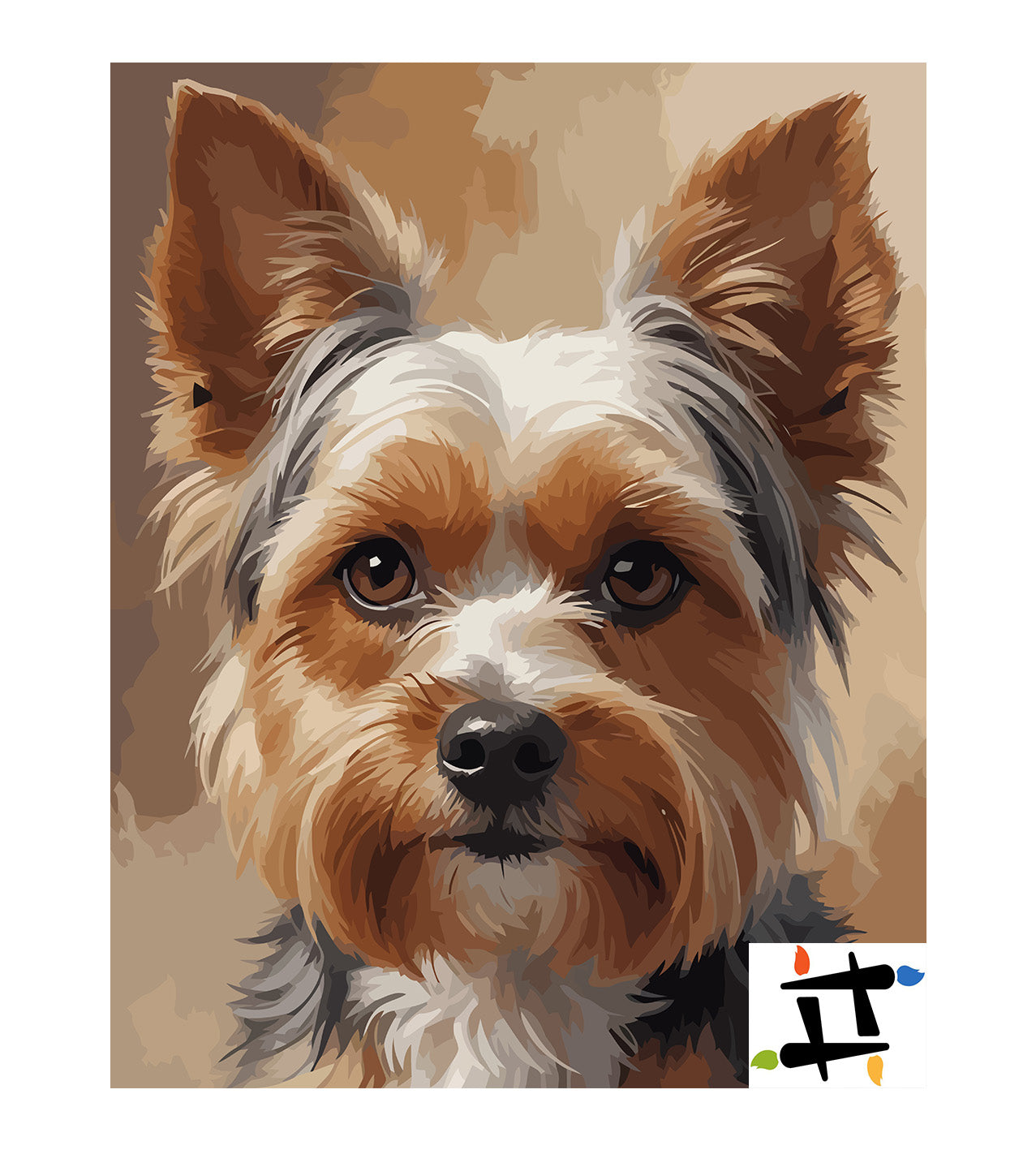 Pictura pe Numere – Inocenta micului yorkie 7497