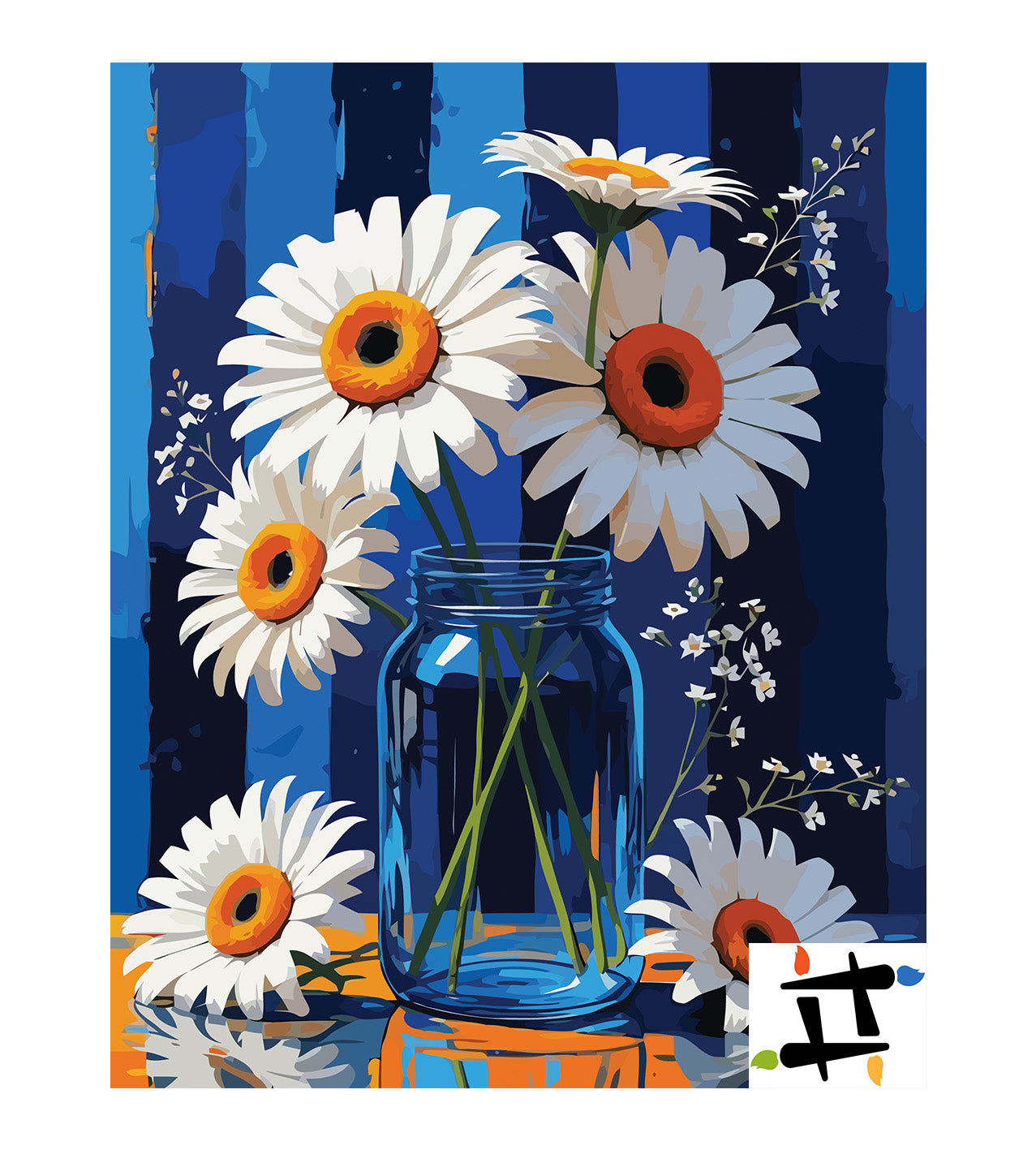 Pictura pe Numere – Puritate in azur 7032