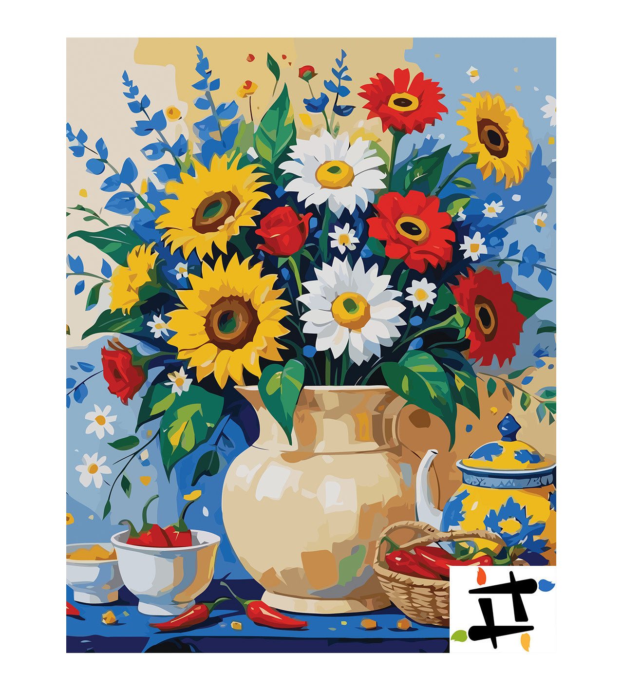 Pictura pe Numere – Flori de camp 7268