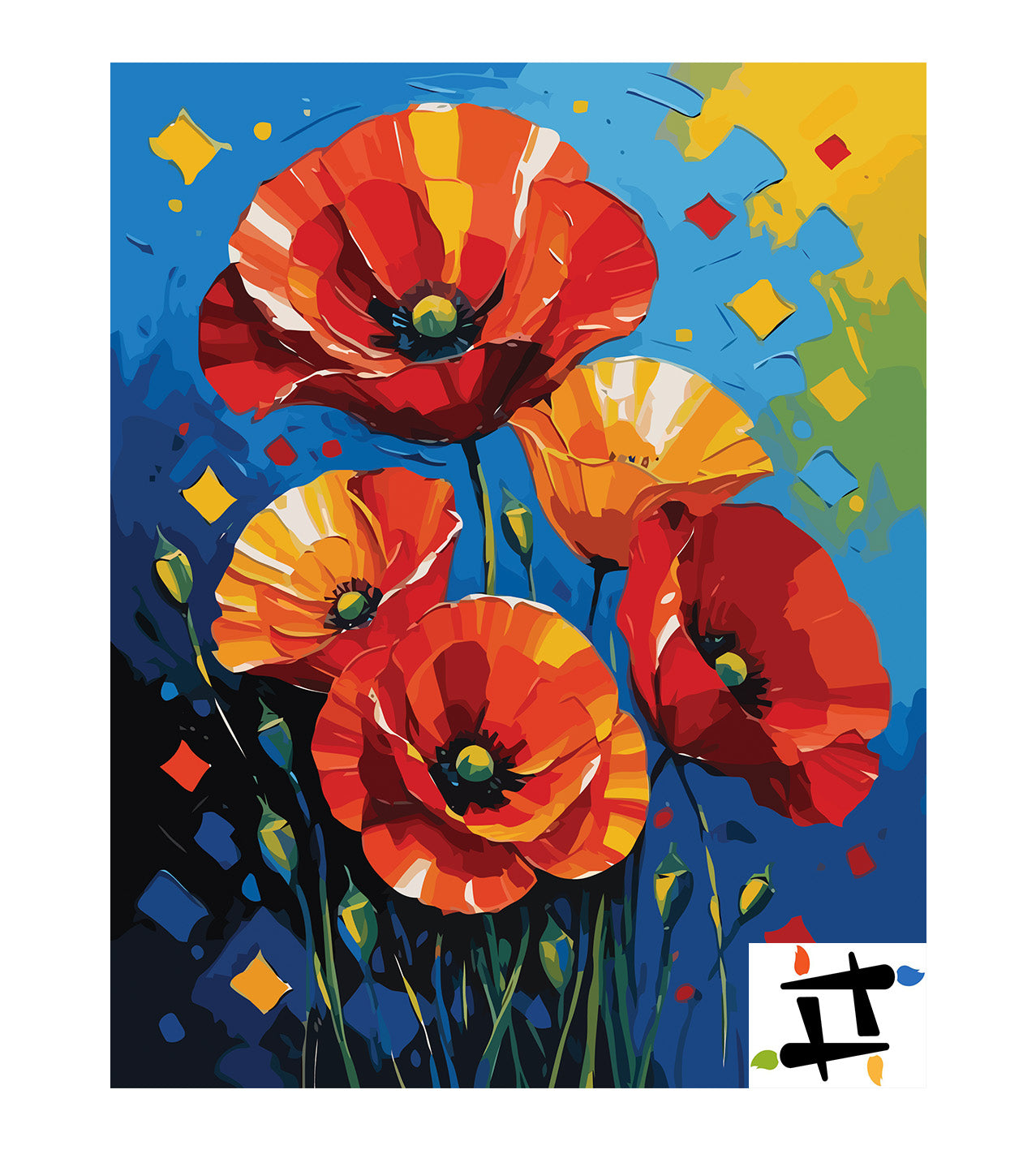 Pictura pe Numere – Eclat de maci 7151