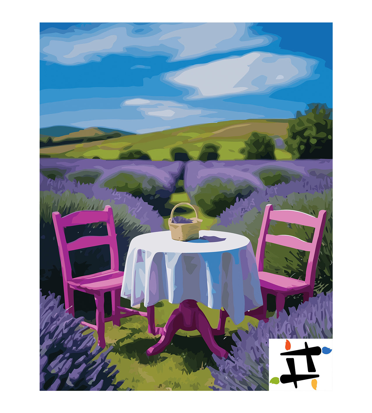 Pictura pe Numere – Orizont de lavanda 6997