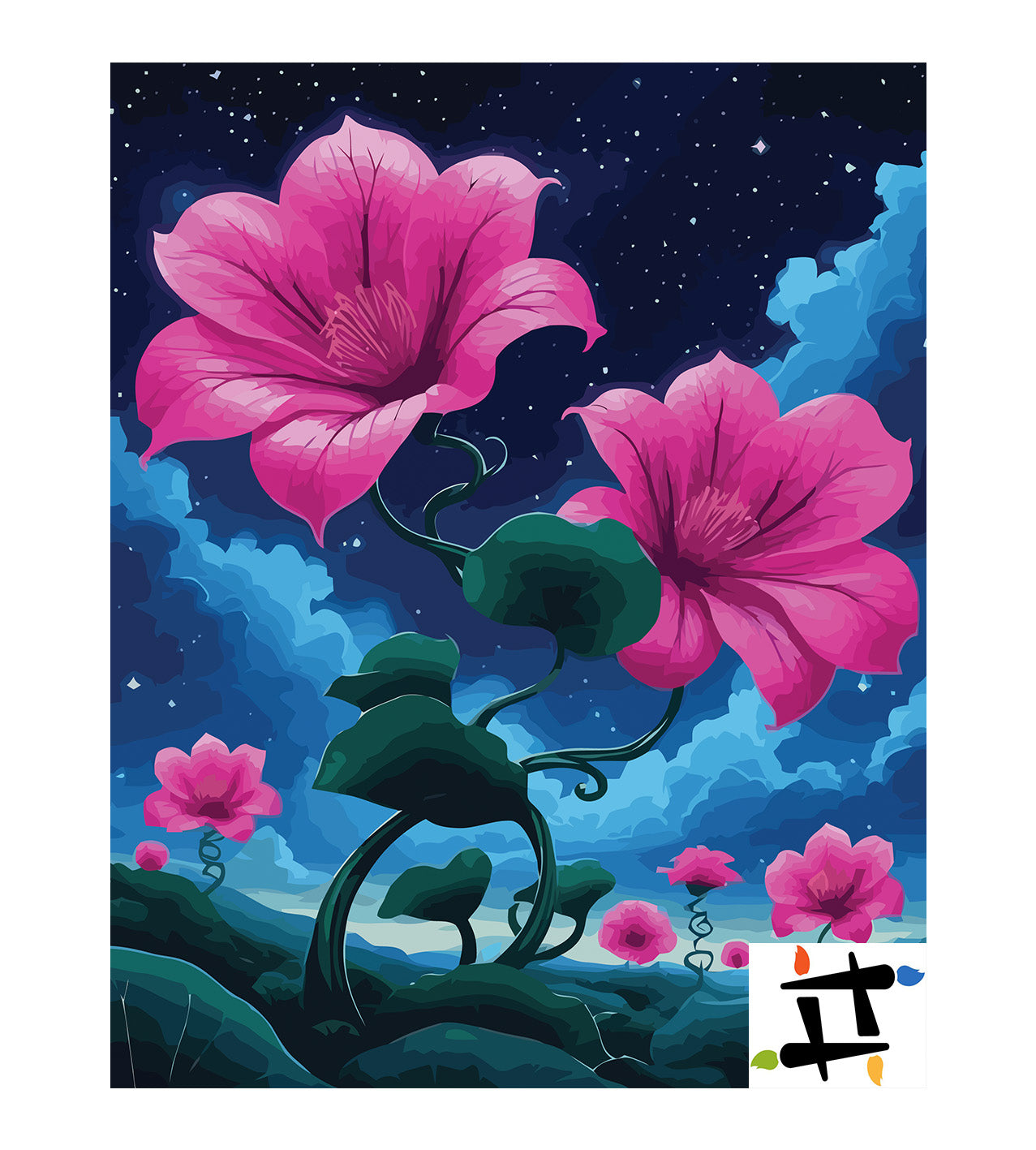 Pictura pe Numere – Vibratie roz 7218