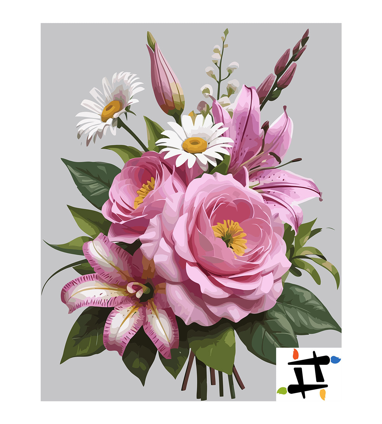 Pictura pe Numere – Armonie in Roz 6833