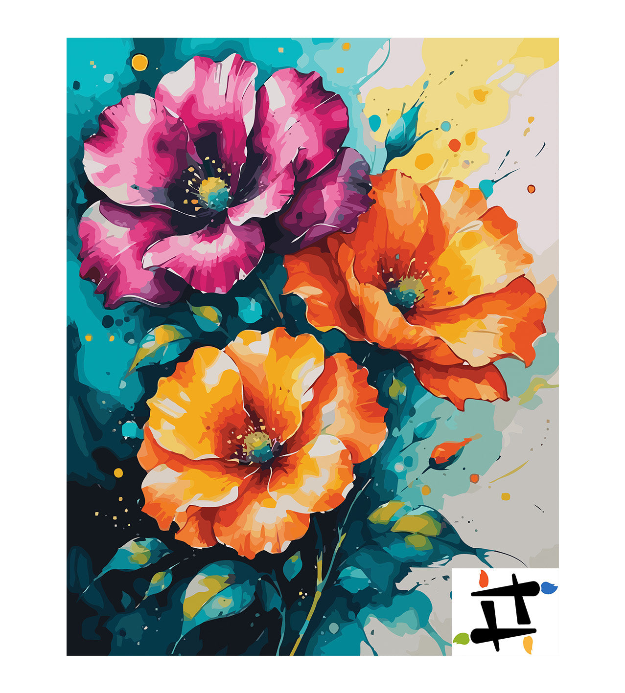 Pictura pe Numere – Stropi de acuarela 7240
