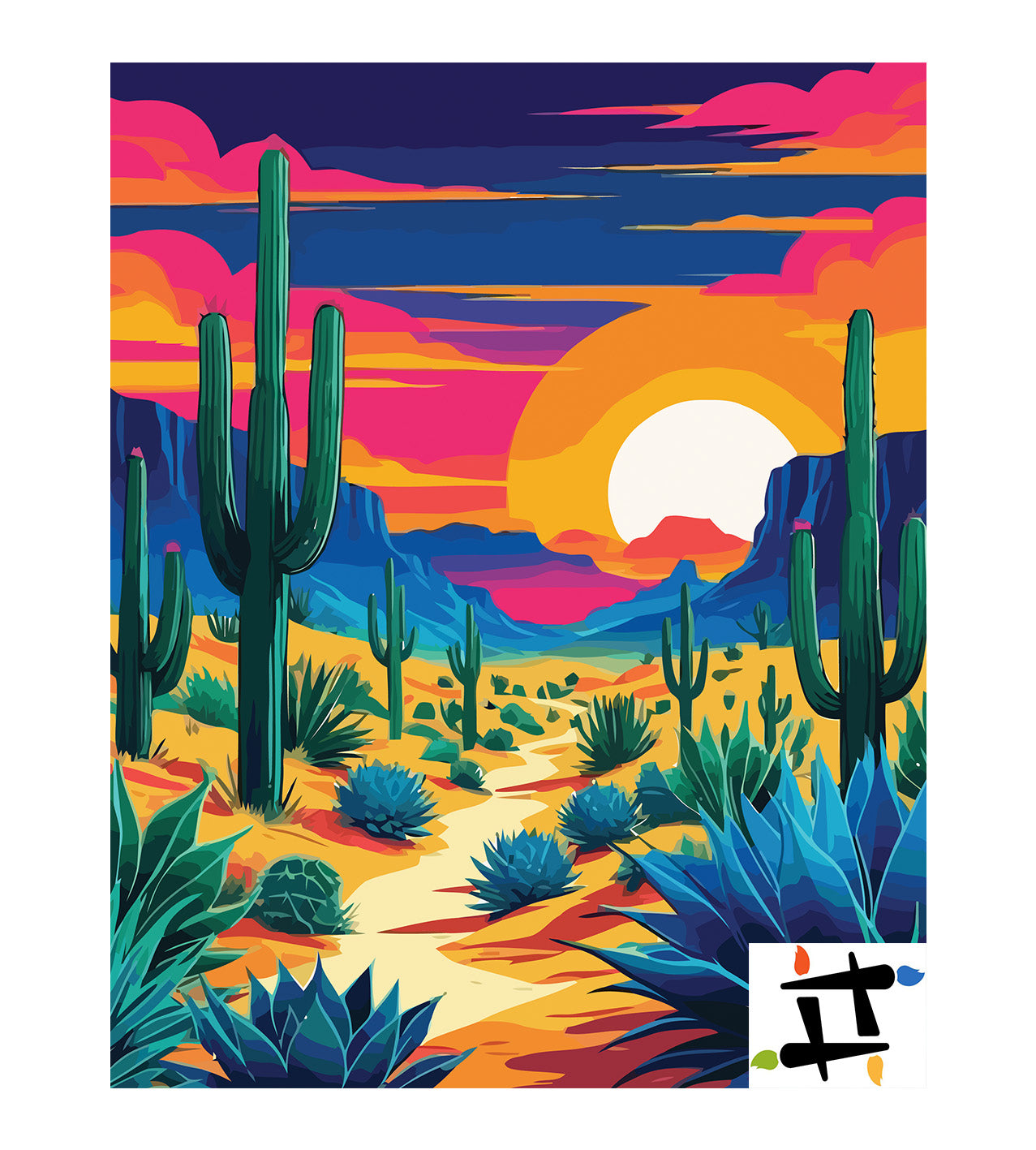 Pictura pe Numere – Suflet de desert 6980