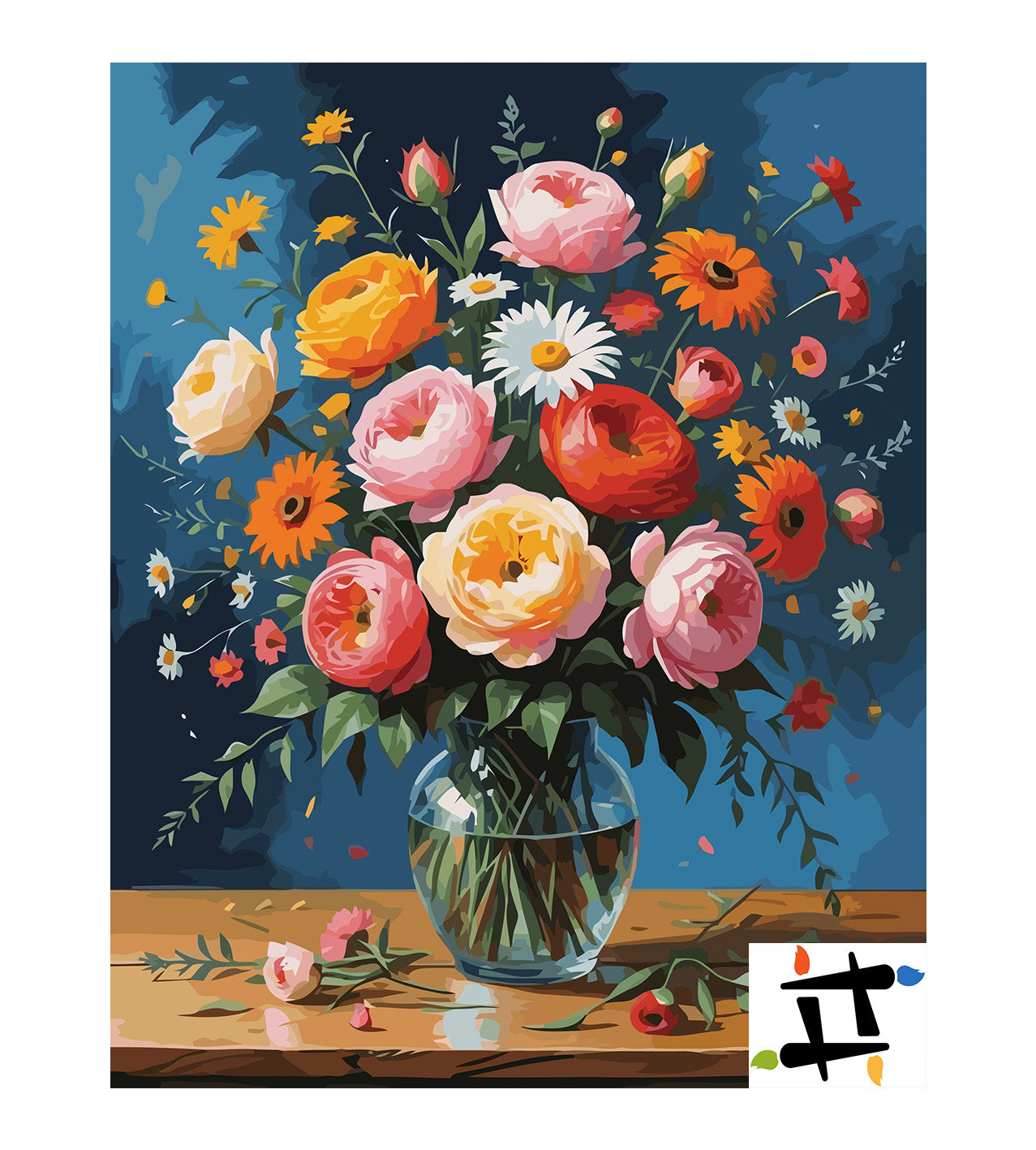 Pictura pe Numere – Efervescenta florala 7150