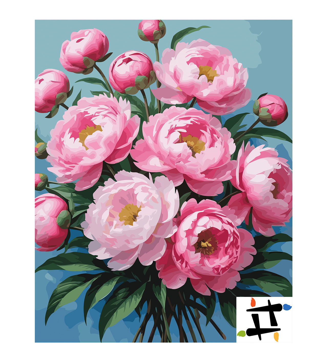 Pictura pe Numere – Simfonia bujorilor 7118