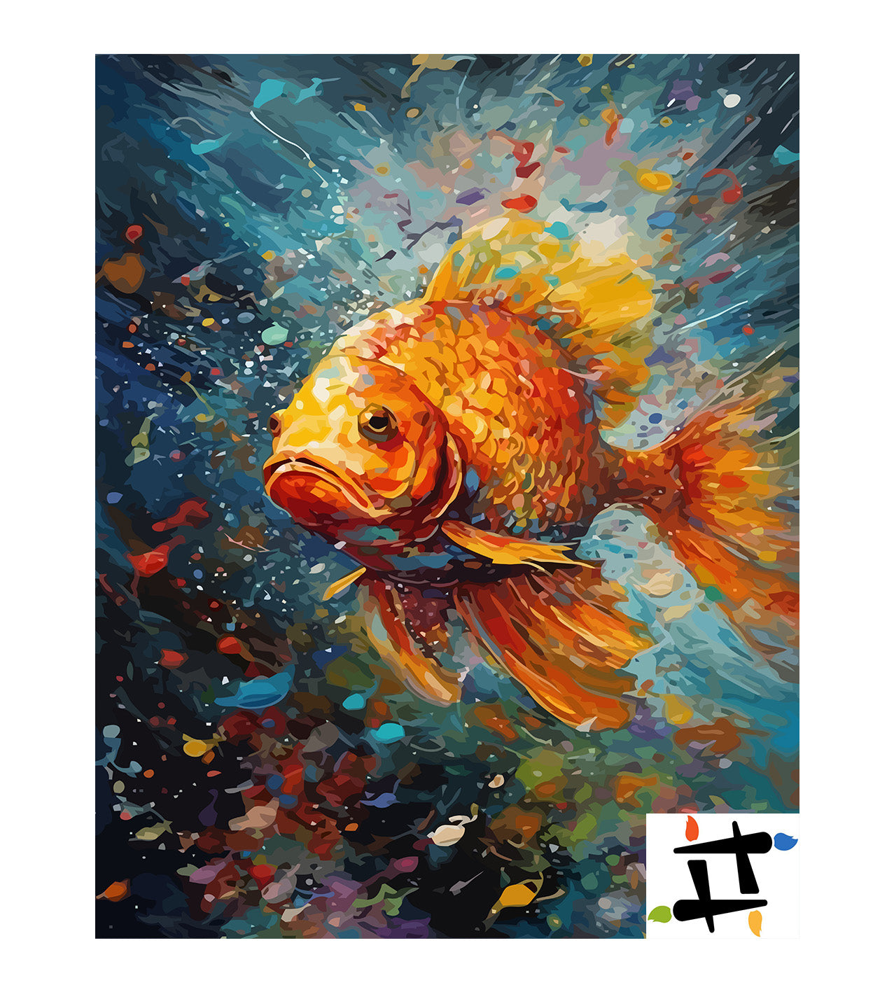 Pictura pe Numere – Explozie de aur 7308