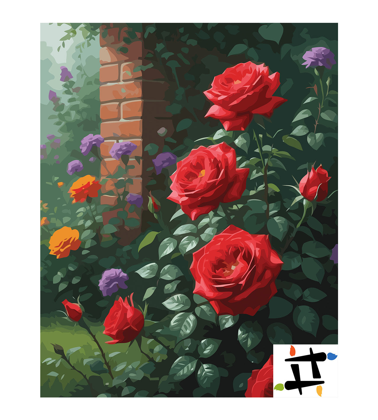 Pictura pe Numere – Povestea trandafirilor 7214
