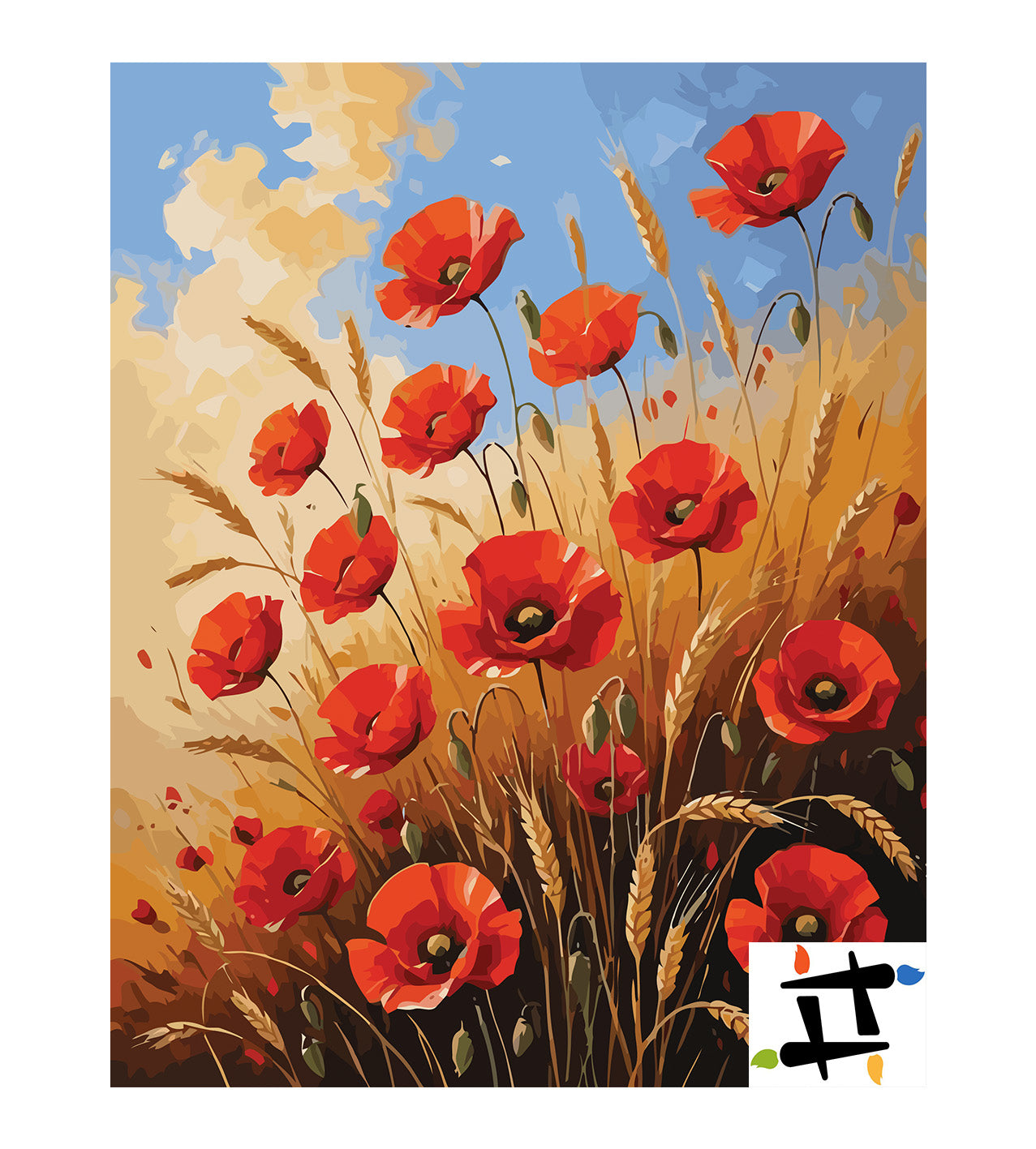 Pictura pe Numere – Maci in lanul nostalgic 7260