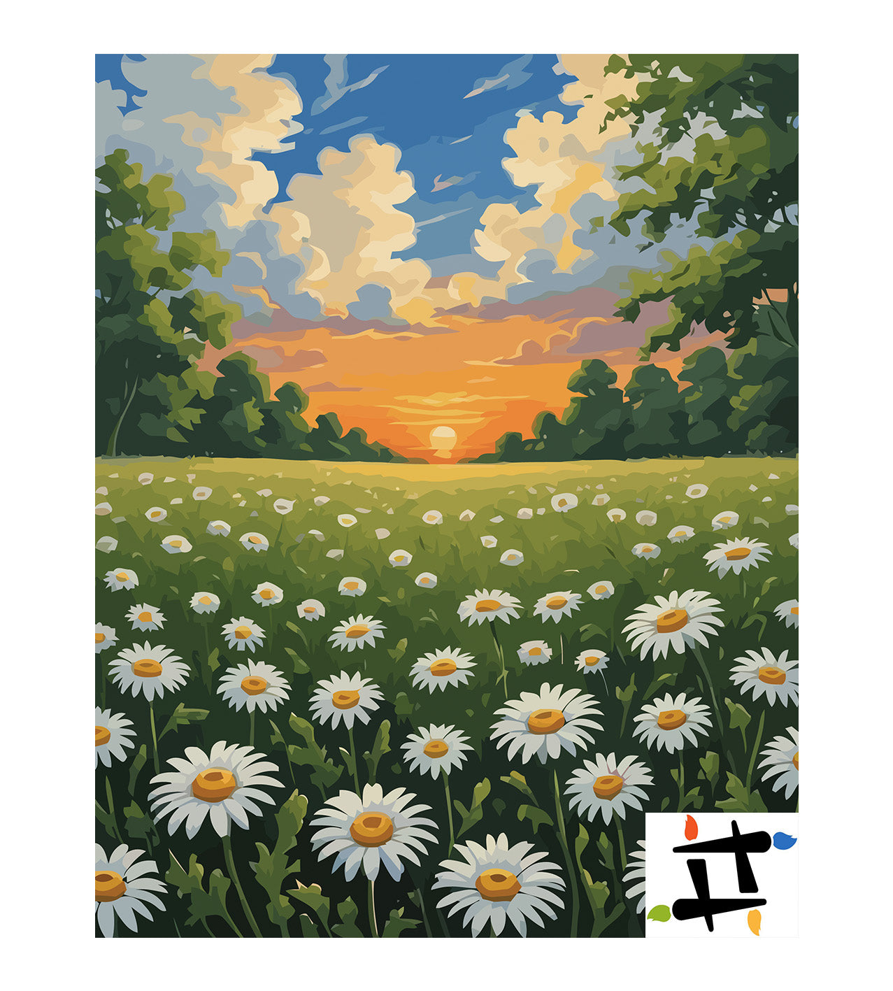 Pictura pe Numere – Margarete in lumina amiezii 7124