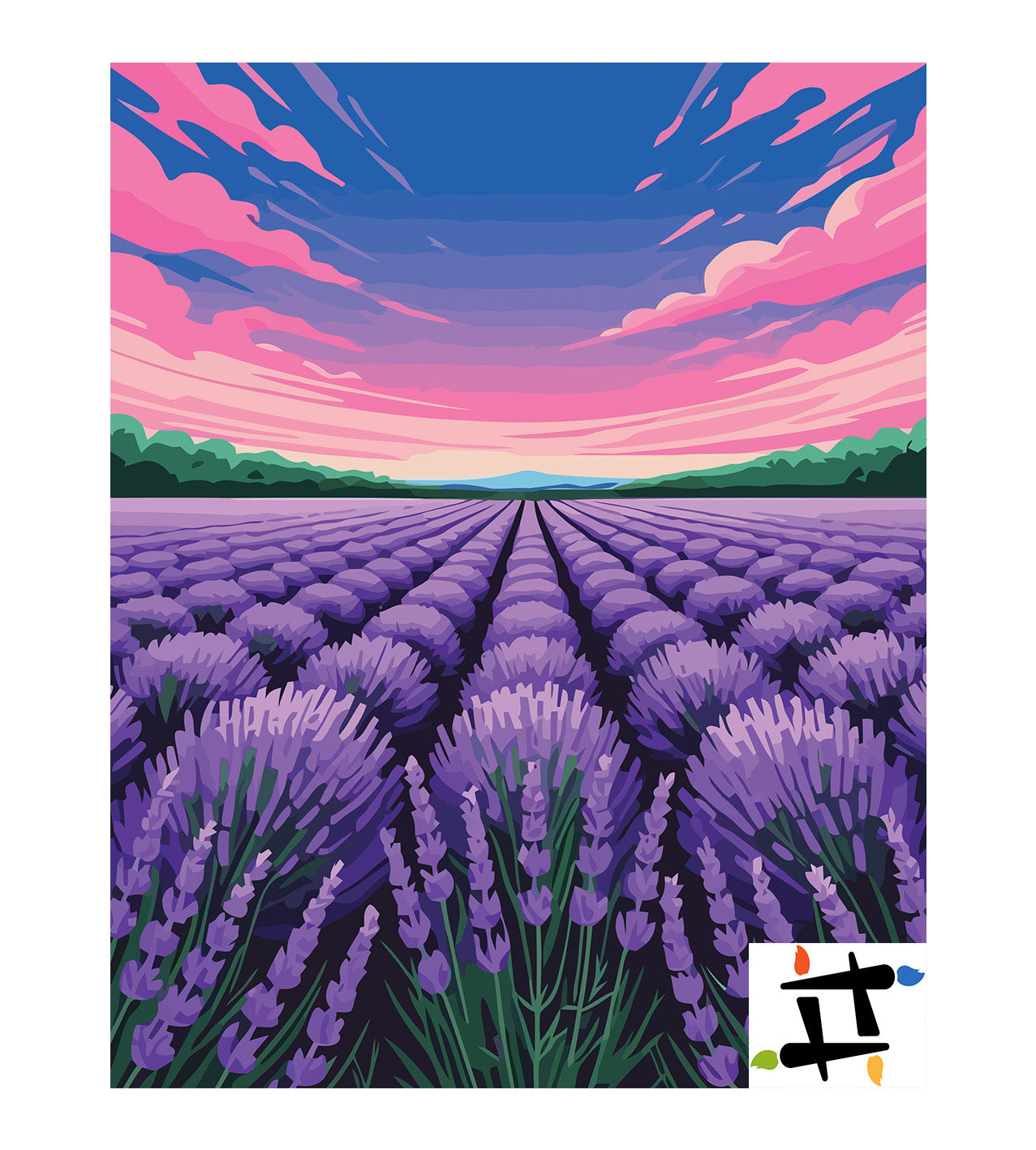 Pictura pe Numere – Infinit de lavanda 7174