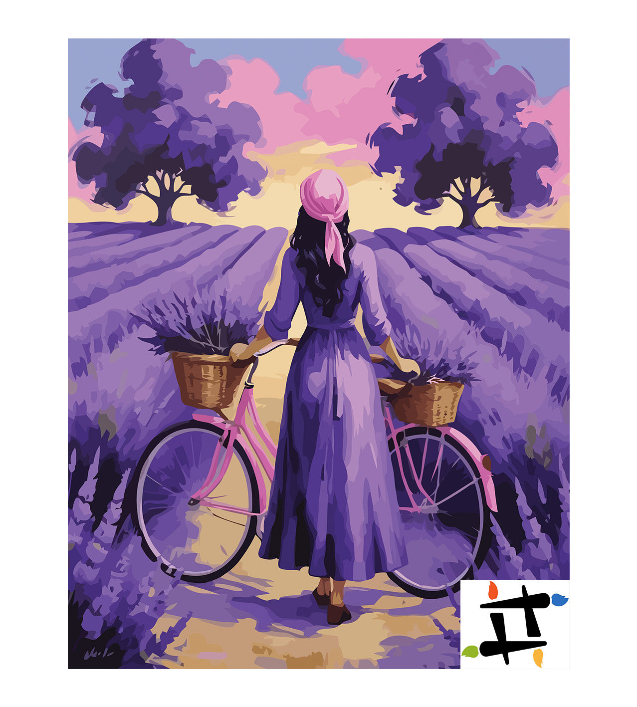 Pictura pe Numere – Orizont de lavanda 7027