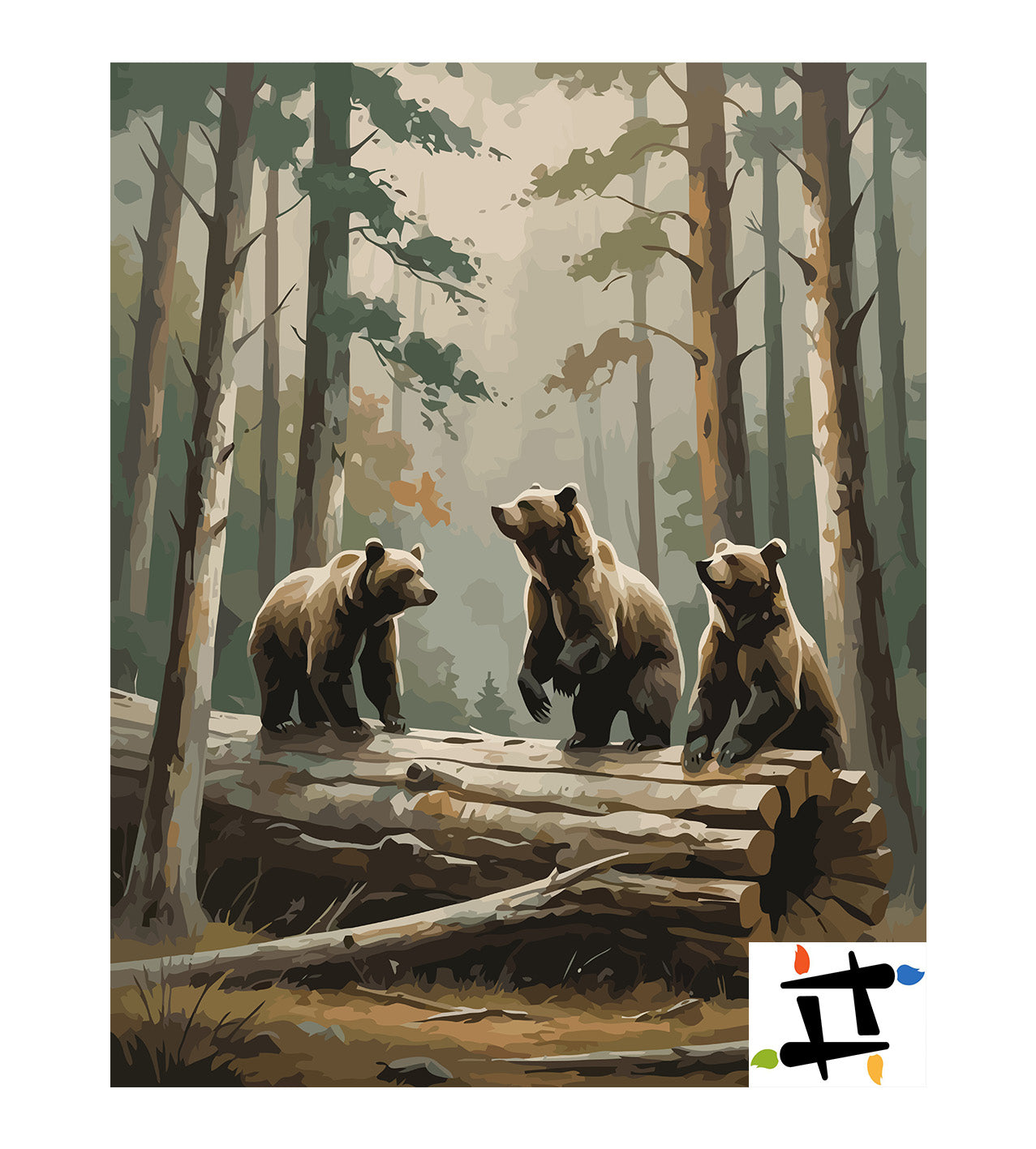 Pictura pe Numere – Cei trei ursuleti 7383
