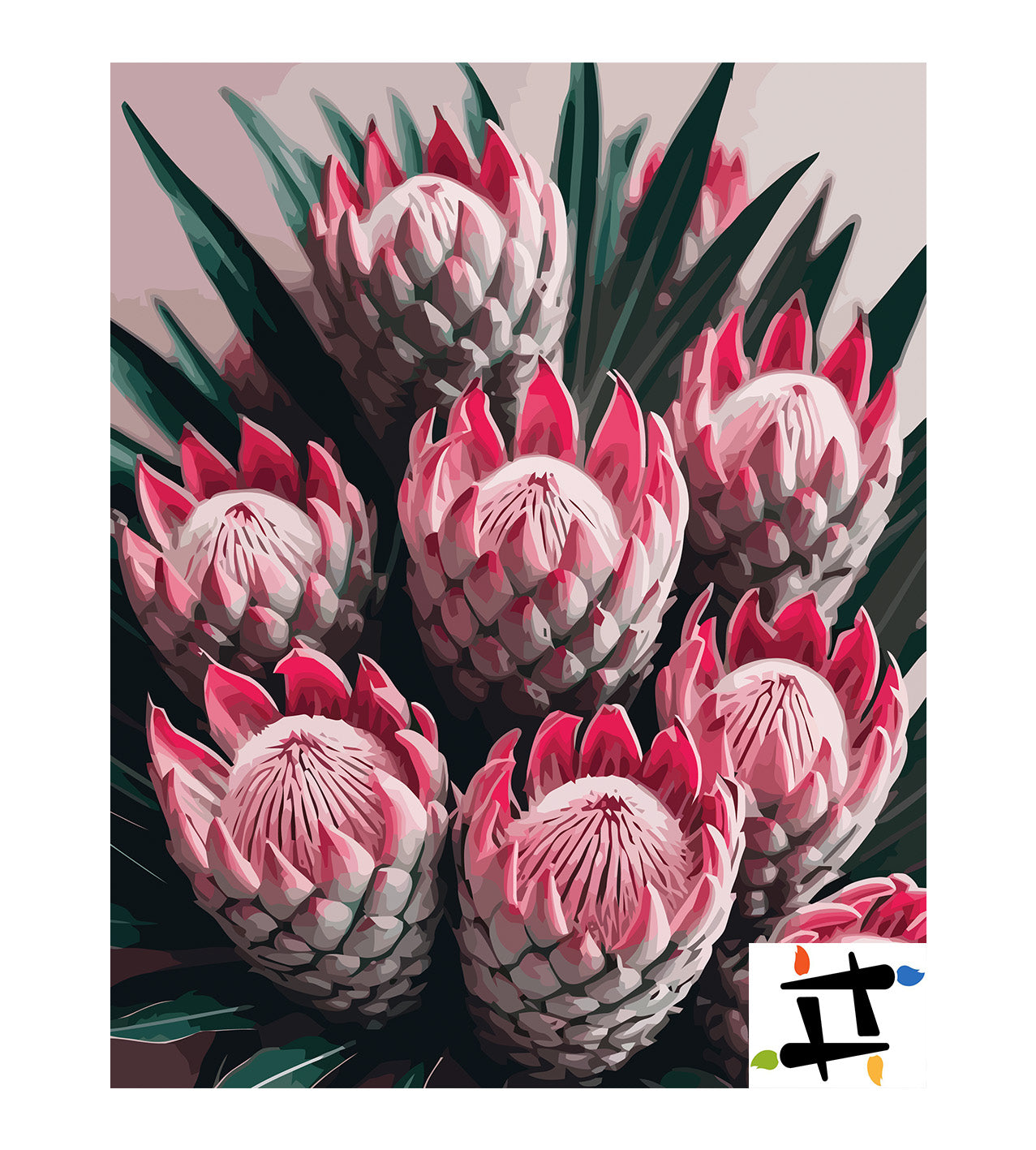 Pictura pe Numere – Coroana exotica 7033