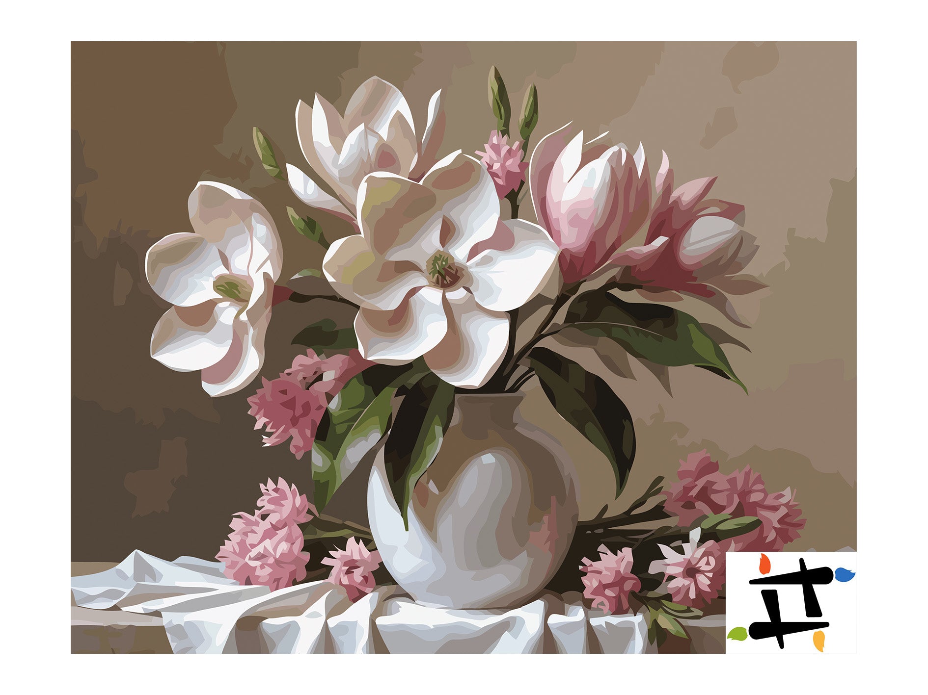 Pictura pe Numere – Eleganta magnoliilor 7085