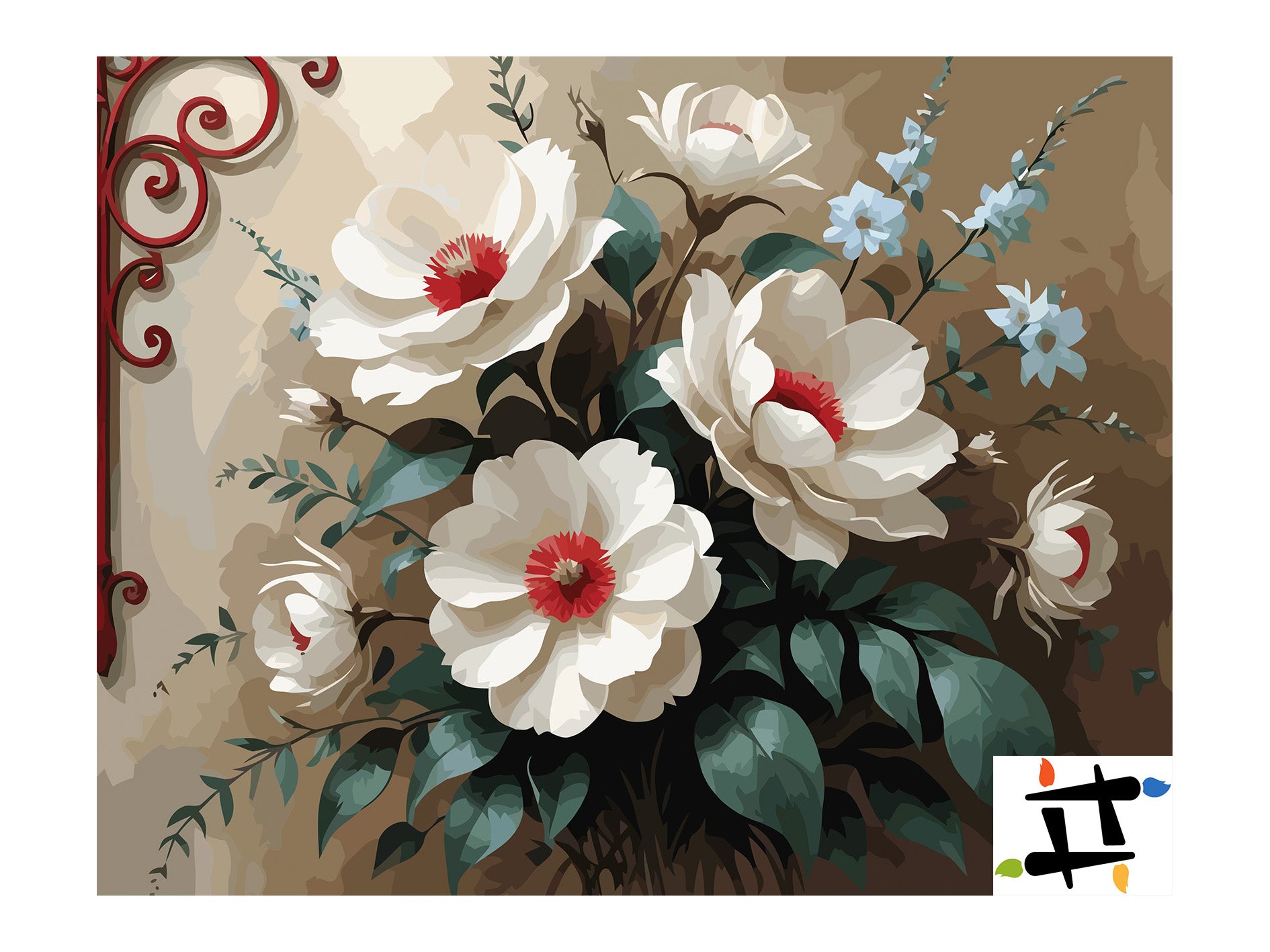 Pictura pe Numere – Inima de rubin 6966