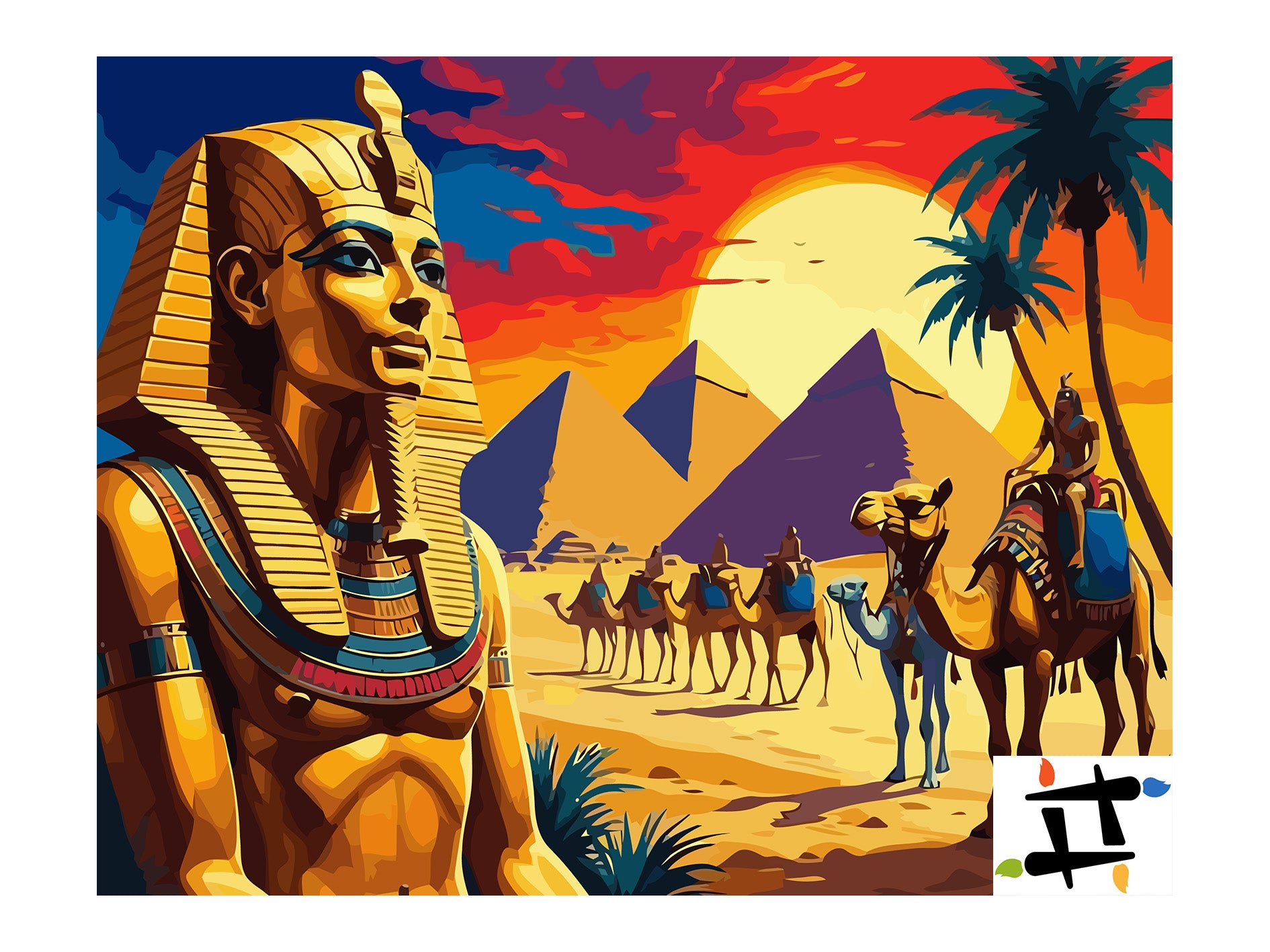 Pictura pe Numere – Paznicii desertului de aur 7402