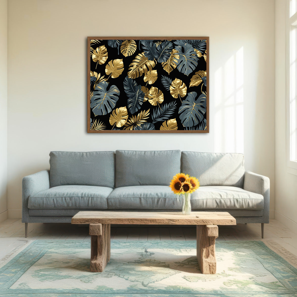 Pictura pe Numere – Frunze de monstera 7271