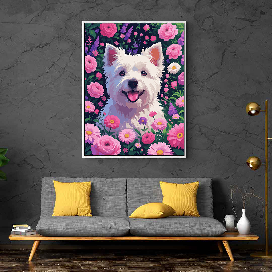 Pictura pe Numere – Gradina cu trandafiri 7350