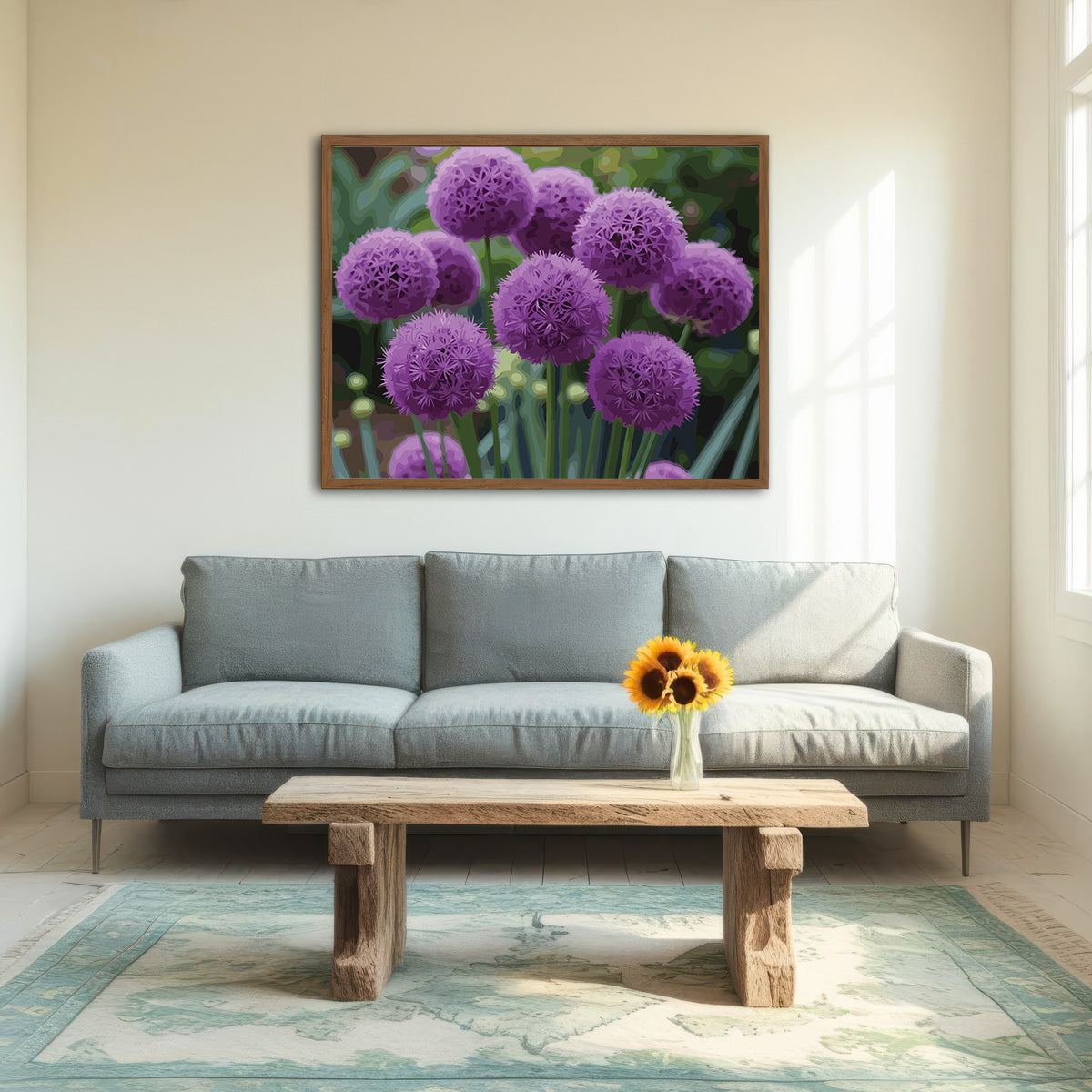 Pictura pe Numere – Sfere de Allium 6865
