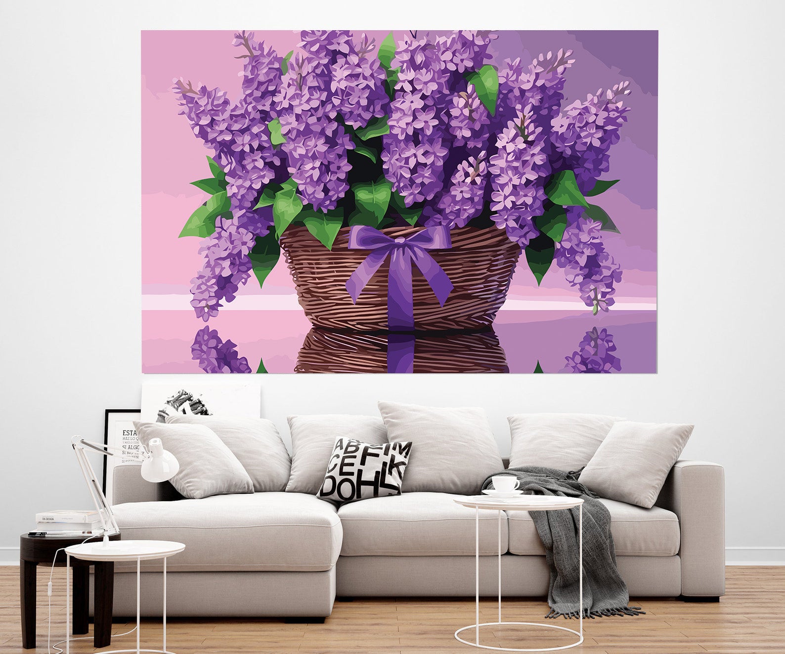 Pictura pe Numere – Cosul cu Liliac 6841