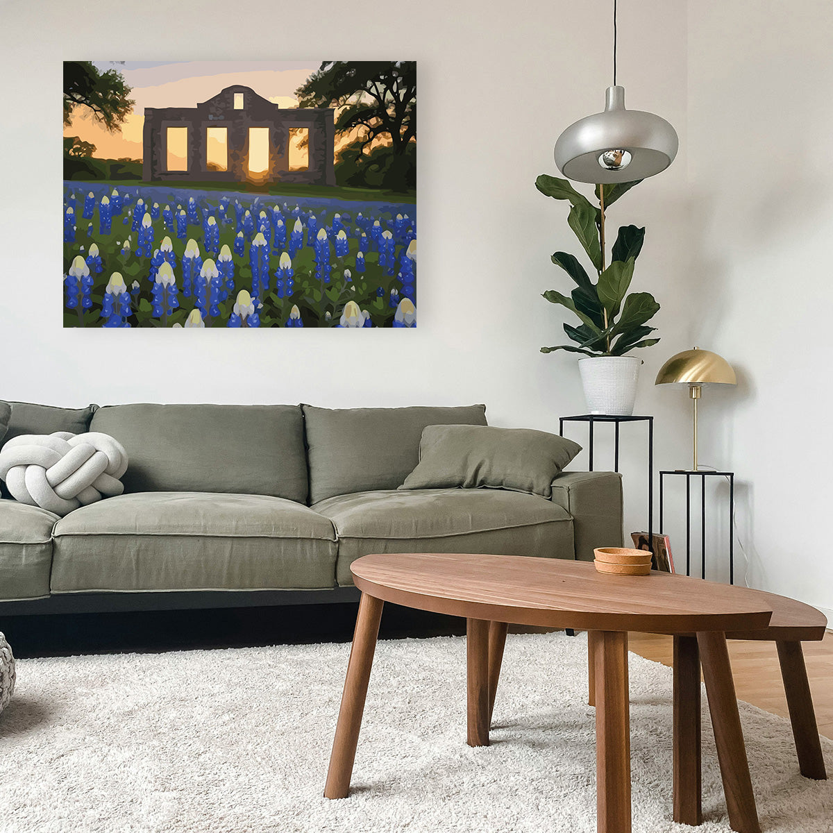 Pictura pe Numere – Ruinele albastre 7135