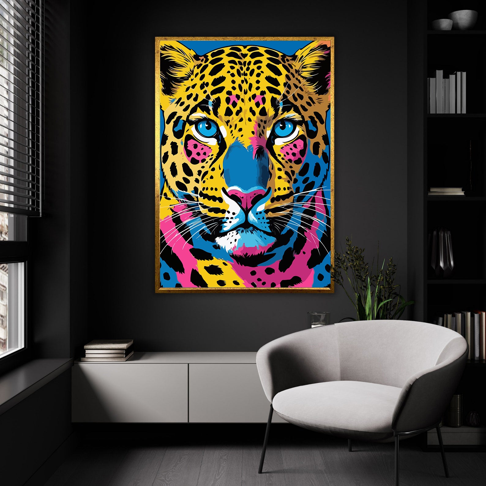 Pictura pe Numere – Pradatorul din reflexii neon 7404