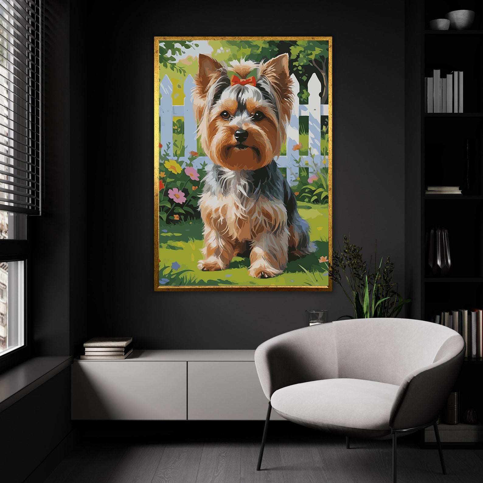 Pictura pe Numere – Paznicul cu fundita rosie 7477