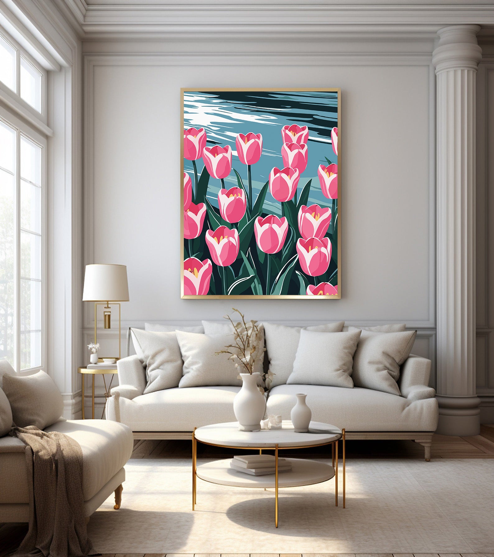 Pictura pe Numere – Reflexii roz 7199