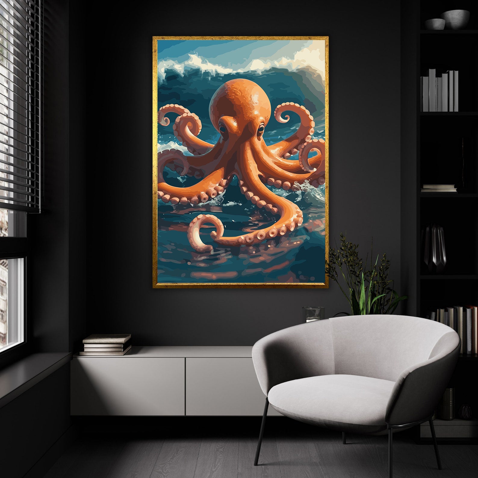 Pictura pe Numere – Tentacule in dansul oceanului 7463