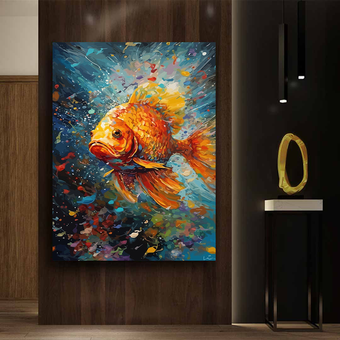 Pictura pe Numere – Explozie de aur 7308