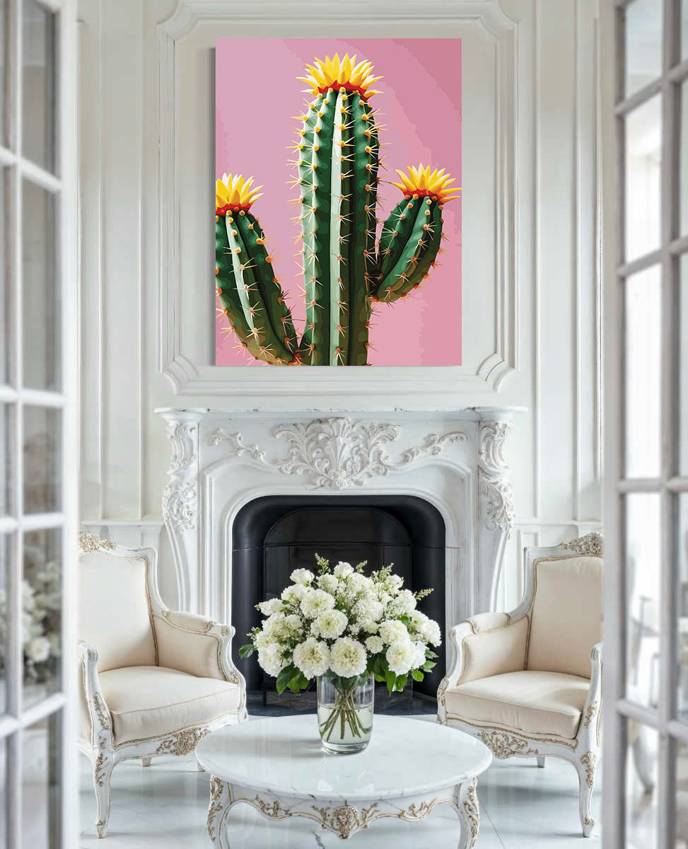 Pictura pe Numere – Cactus inflorit 7233