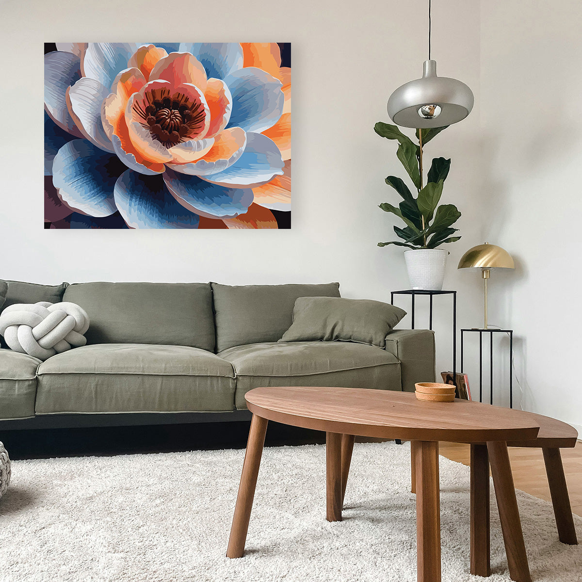 Pictura pe Numere – Imbratisarea petalelor 7100