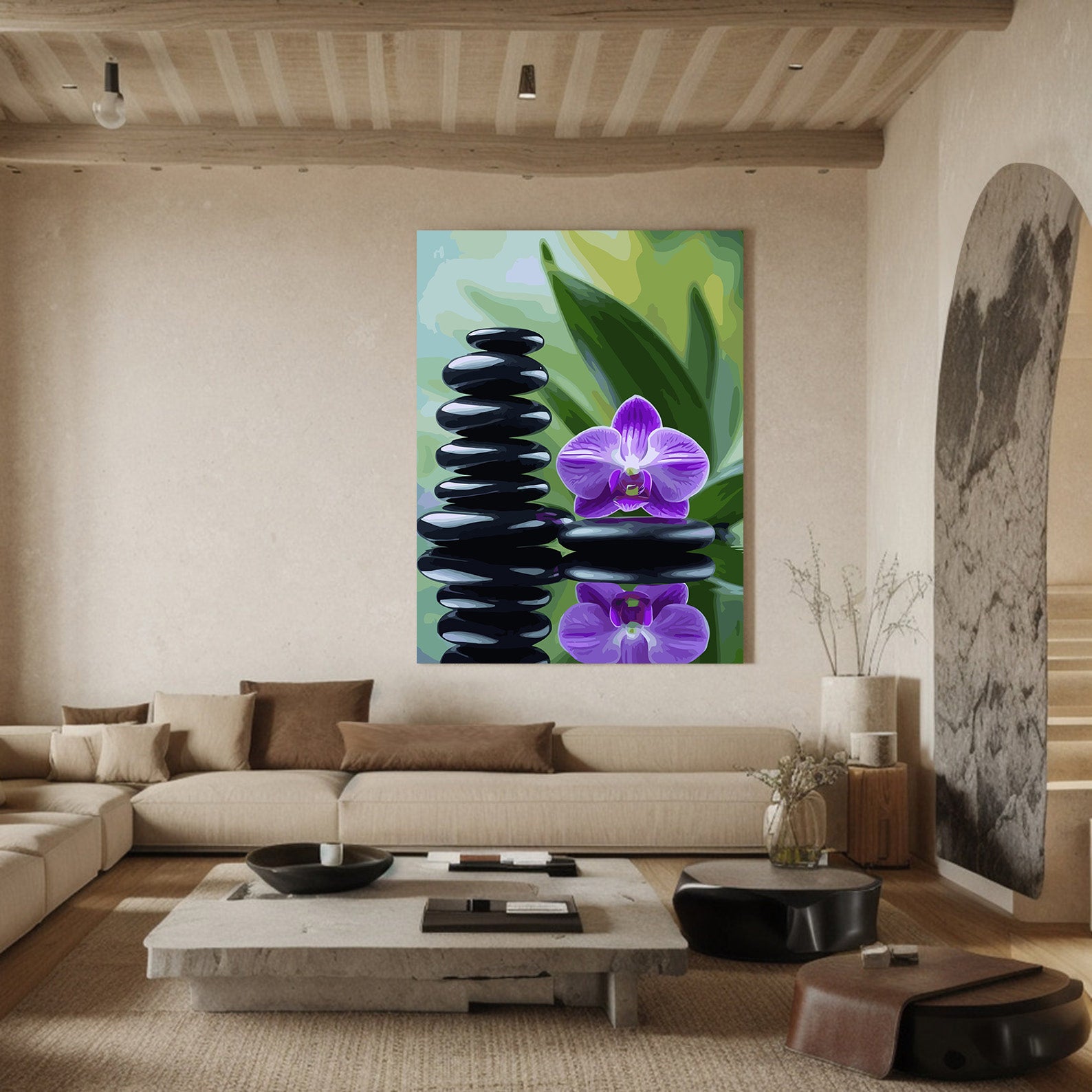 Pictura pe Numere – Reflexie Violet 6839