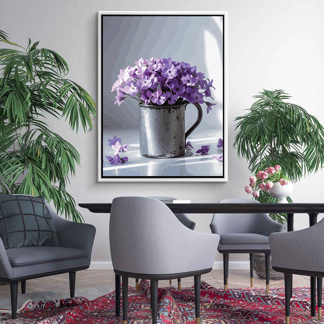 Pictura pe Numere – Flori de liliac 7247