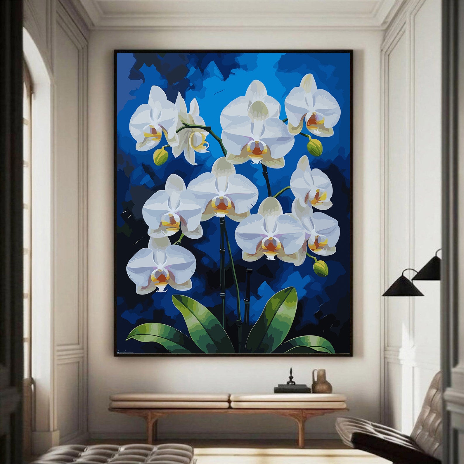Pictura pe Numere – Orhidee de portelan 6820
