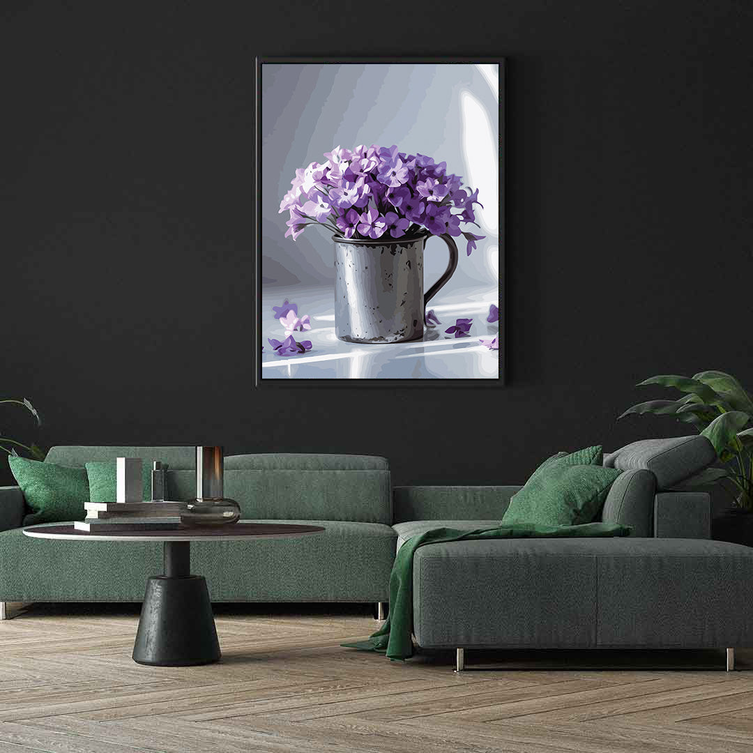 Pictura pe Numere – Flori de liliac 7247