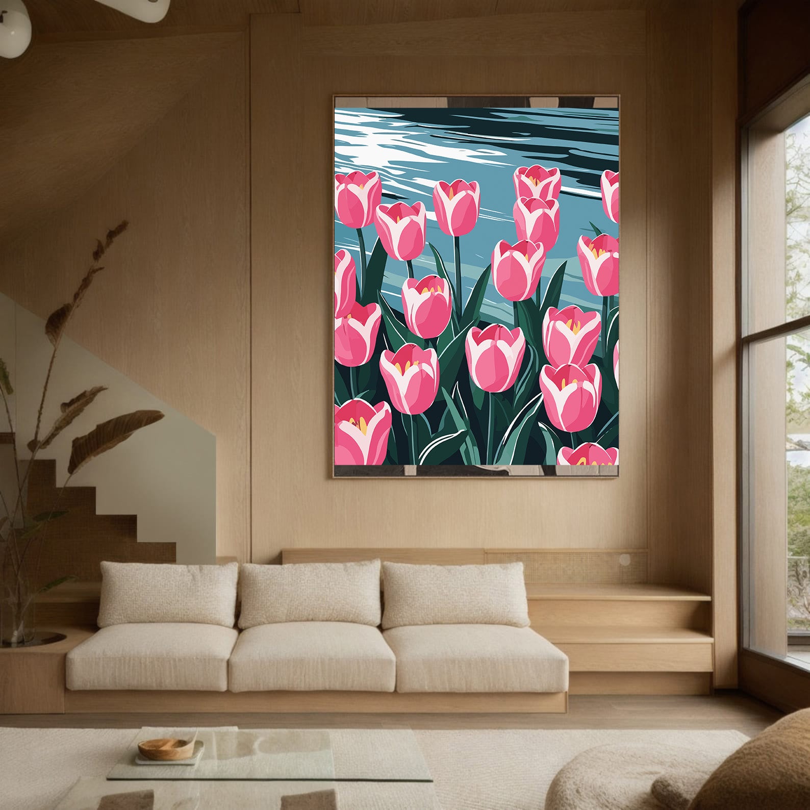 Pictura pe Numere – Reflexii roz 7199