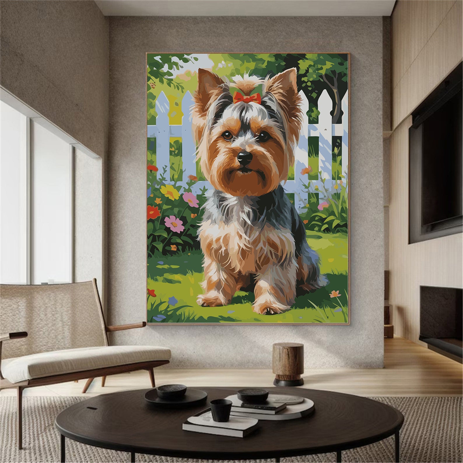 Pictura pe Numere – Paznicul cu fundita rosie 7477