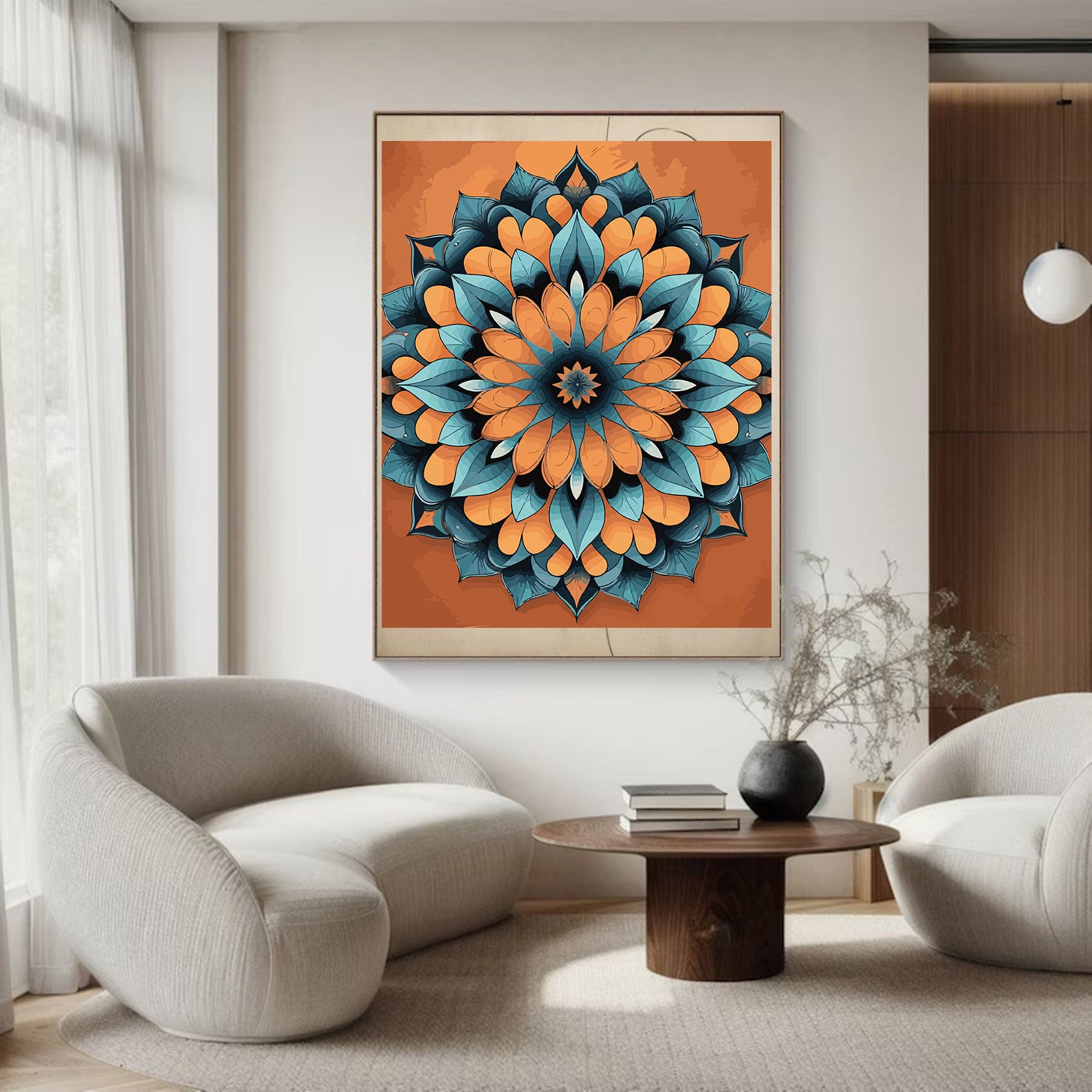 Pictura pe Numere – Mandala solara 7044
