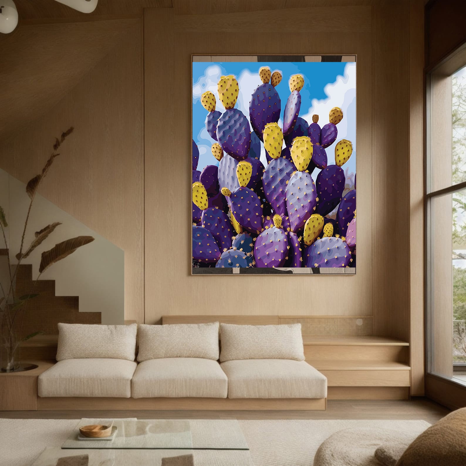 Pictura pe Numere – Spini violeti 7062