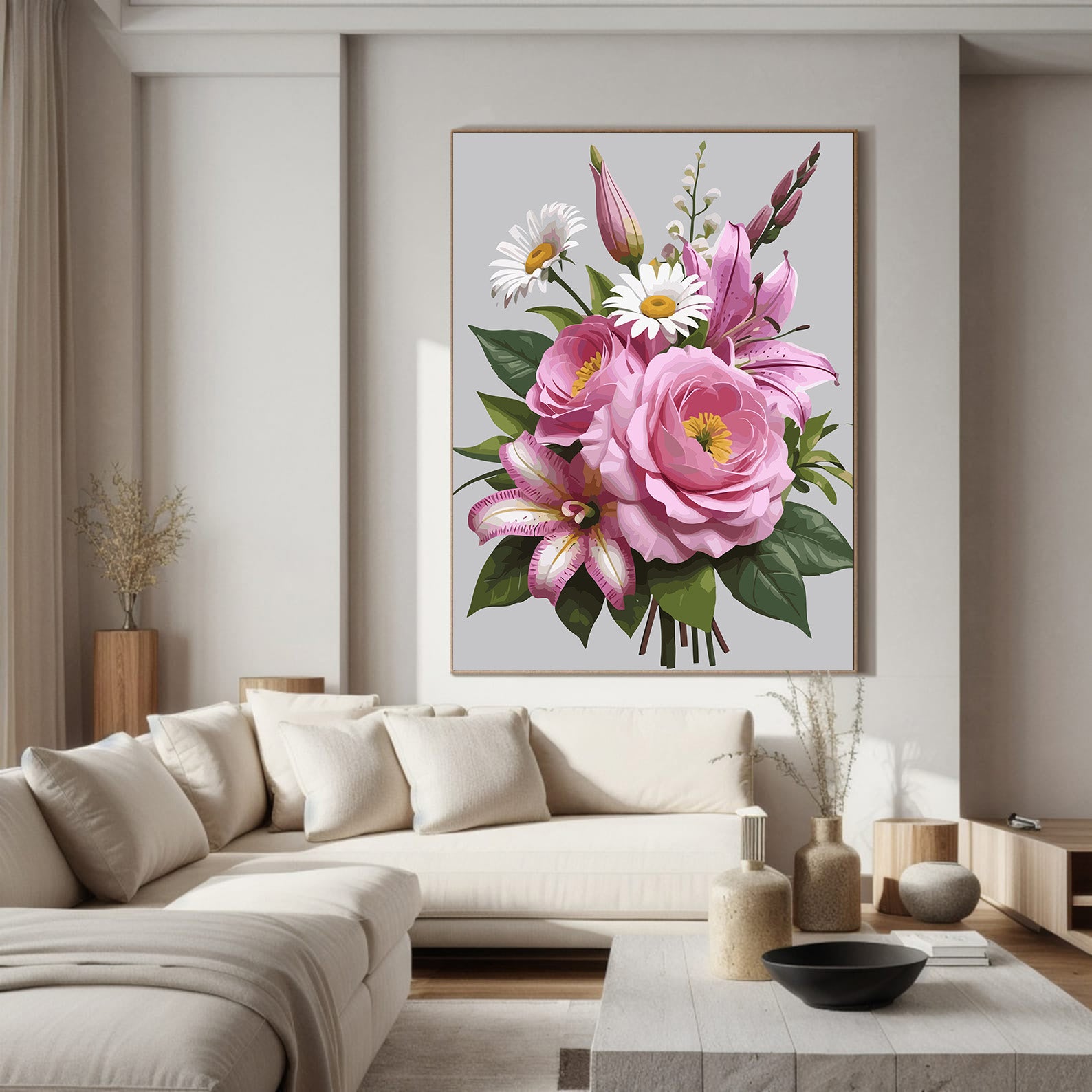 Pictura pe Numere – Armonie in Roz 6833