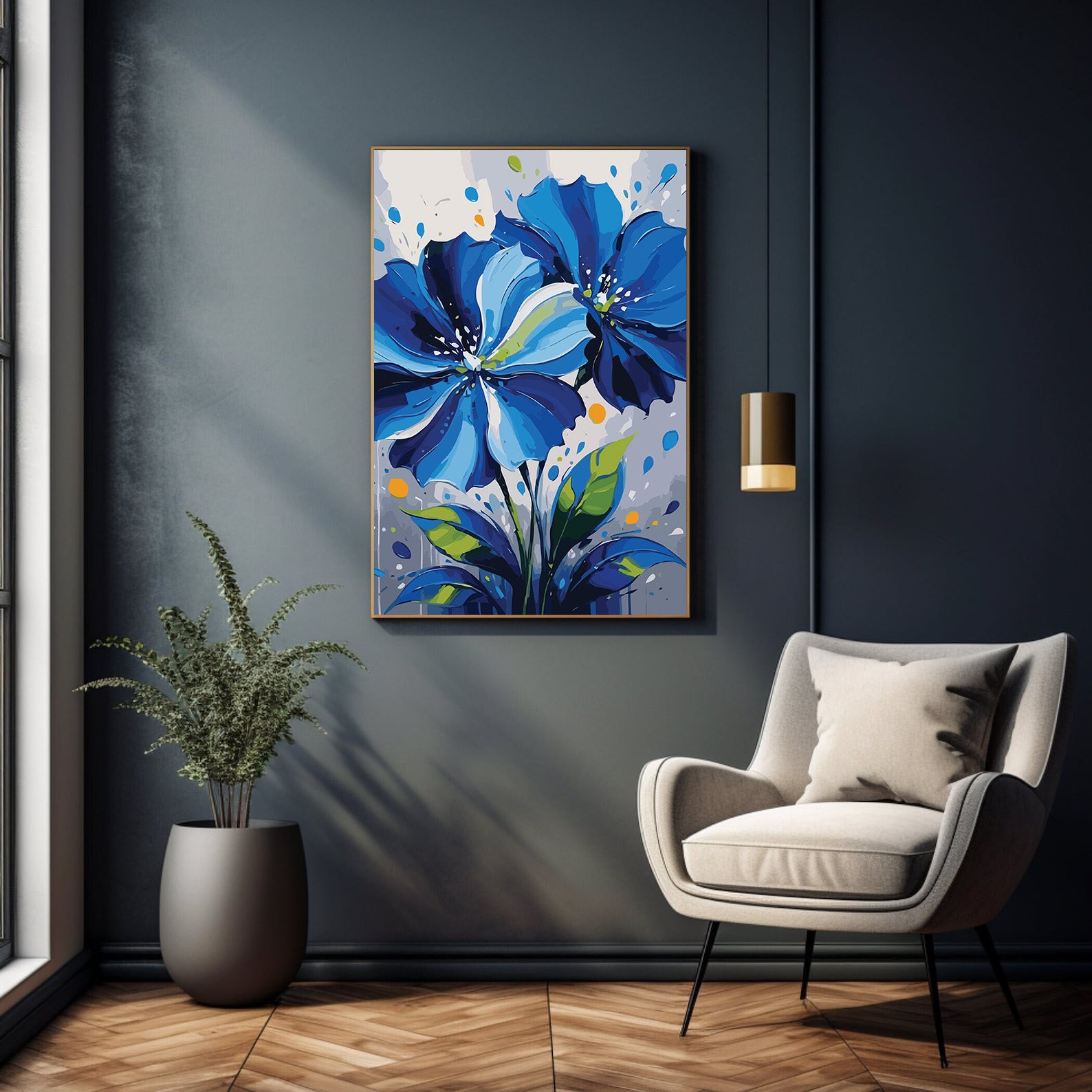 Pictura pe Numere – Maci de Azur 6853