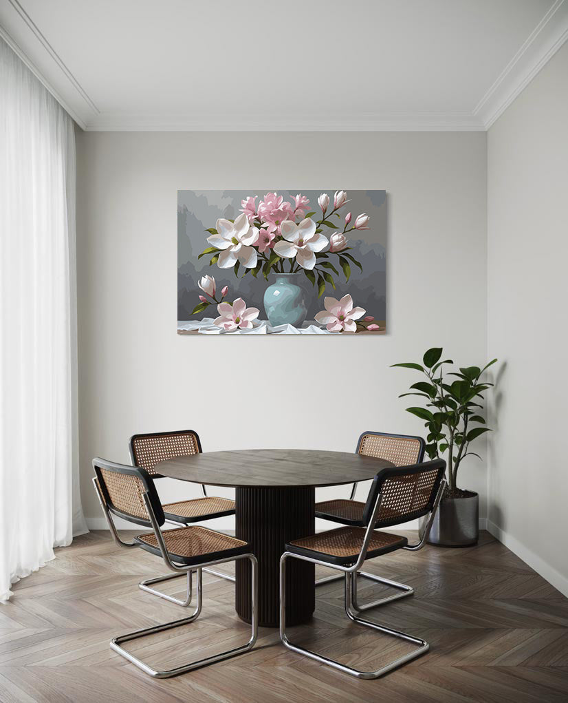 Pictura pe Numere – Magnolii in portelan 7173