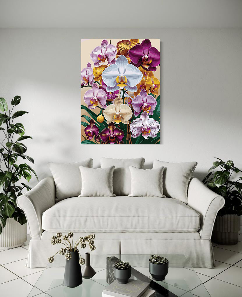 Pictura pe Numere – Orhidee in simfonia culorilor 7238