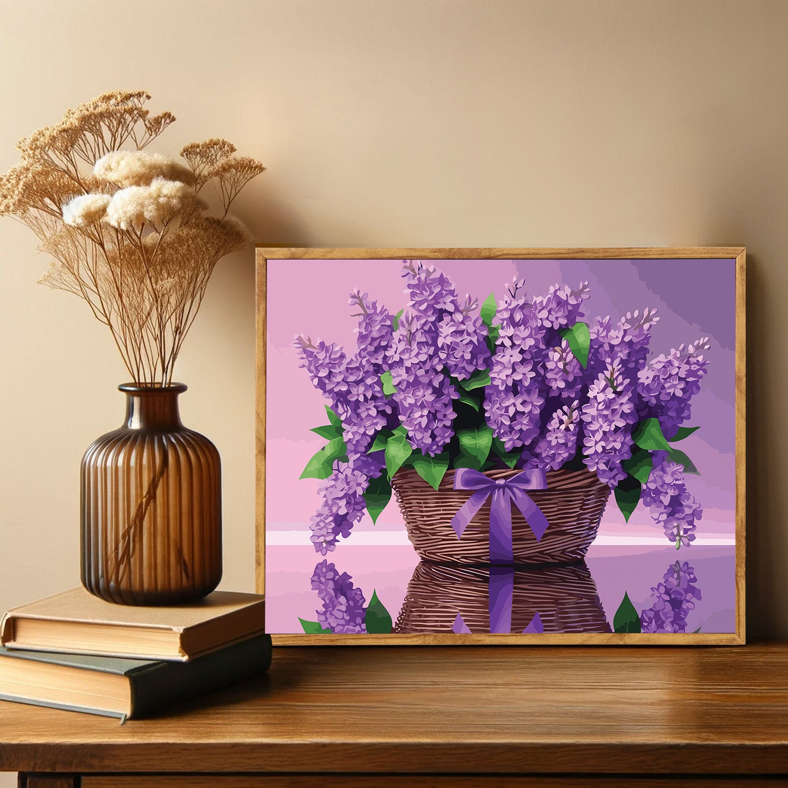 Pictura pe Numere – Cosul cu Liliac 6841
